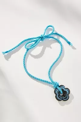 Logan Tay Stone Flower Rope Necklace