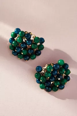 Glass Ball Cluster Earrings