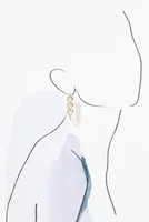Triple Triangle Crystal Earrings