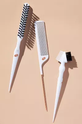 T3 Detail Set with Pintail Comb, Edge Brush, and Teasing Brush