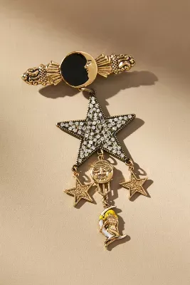 The Restored Vintage Collection: Celestial Dangle Brooch