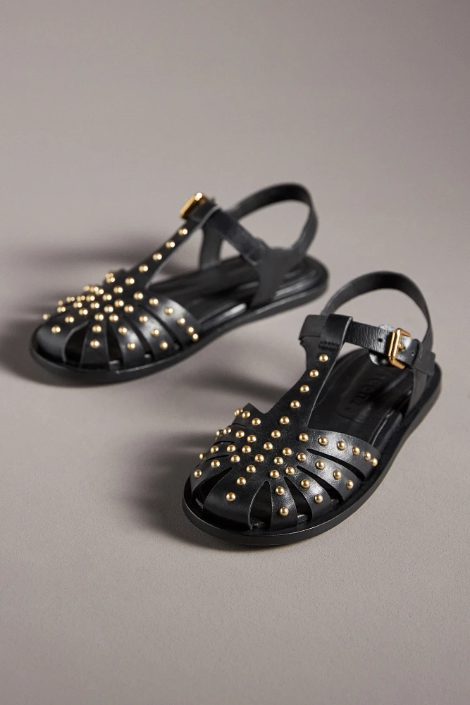 Vicenza Studded Fisherman Flats