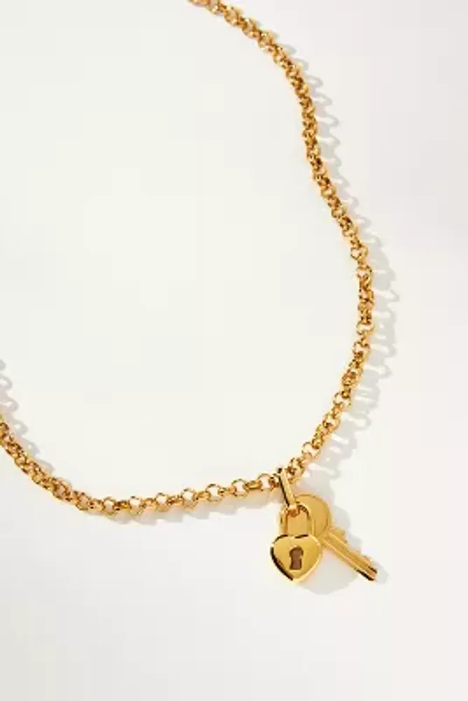 Cendré Lock & Key Necklace