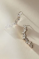 Kenneth Jay Lane Baguette Crystal Zigzag Drop Earrings