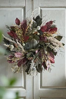 Preserved Crimson + Cedar Wreath