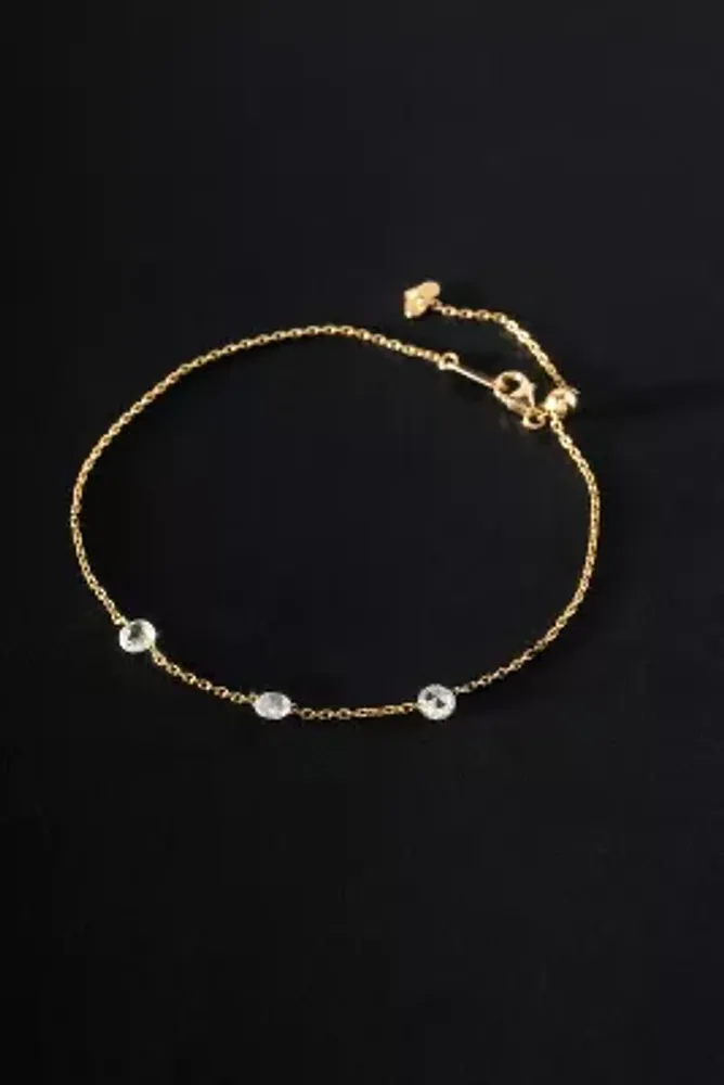 Three Diamond Delicate Bracelet