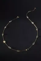 Aquamarine Baguette Necklace