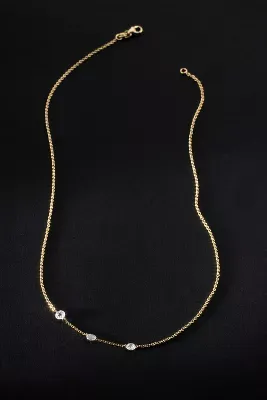 Triple-Diamond Chain Necklace