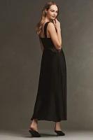 BHLDN Sweetheart Silky Satin Lace Cutout A-Line Gown