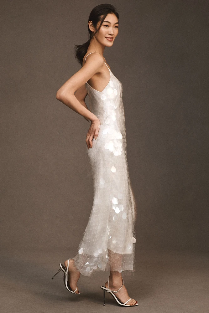 BHLDN Amour Sequin Midi Dress