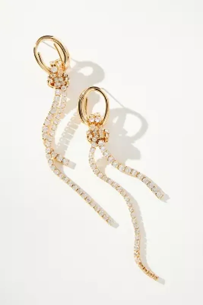 Crystal Chain Fringe Earrings