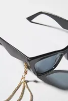 Rhinestone Charm Sunglasses