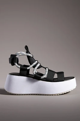 Silent D Sporty Wedge Sandals