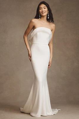 Besa Diana Strapless Organza Gown