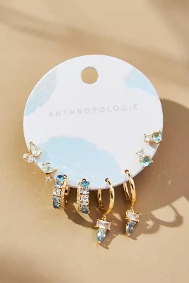 BaubleBar x Anthropologie Festive Earrings, Set of 5