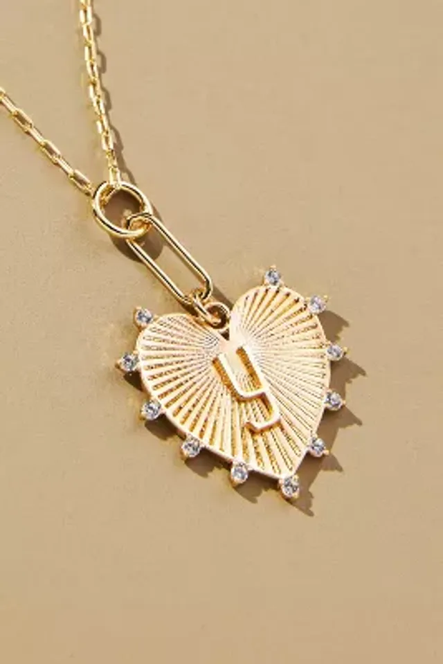 Burst Tag Monogram Necklace - E | Altar'd State