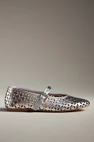 By Anthropologie Floral Cutout Flats