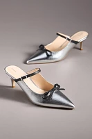 Maeve Bow Kitten-Heel Mules