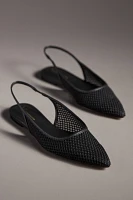 By Anthropologie Mesh Slingback Flats