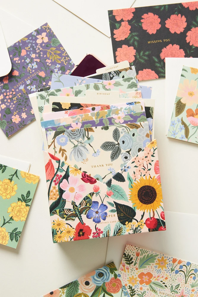 Rifle Paper Co. Mixed Florals Essentials Card Box