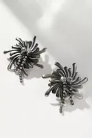 The Restored Vintage Collection: Crystal-Center Flower Earrings