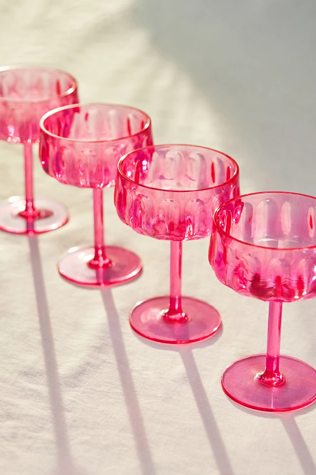 Anthropologie Lucia Acrylic Coupe Glasses, Set of 4 | The Summit