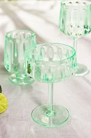 Lucia Acrylic Coupe Glasses, Set of 4