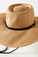 Cord Straw Boater Hat