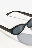 Pearl-Trim Cat-Eye Sunglasses