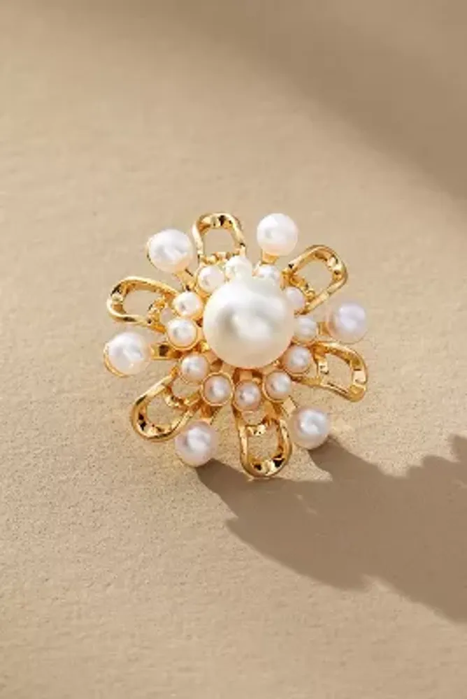 The Restored Vintage Collection: Pearl Flower Post Earrings