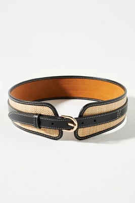 Textured Wide Waist Belt