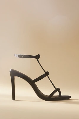 Black Suede Studio Cala Bow Heels