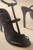 Black Suede Studio Cala Bow Heels