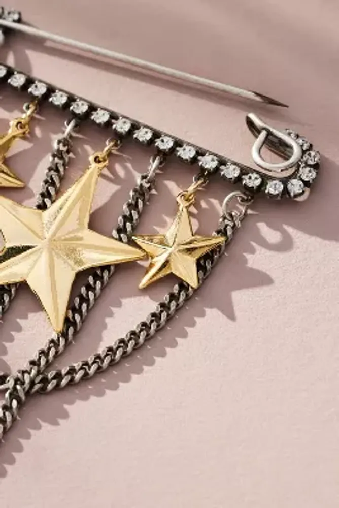 Tova Stars Chain Brooch