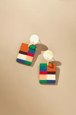 Sunshine Tienda Colorblock Drop Earrings