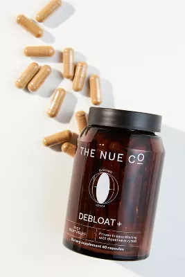 The Nue Co. Debloat+ Anti-Bloat Supplement with Digestive Enzymes