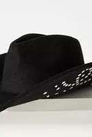 Studded-Brim Rancher Hat