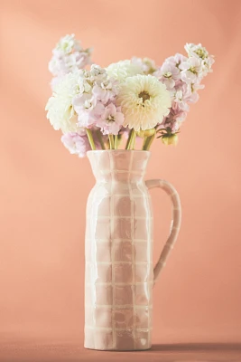 Pink Tile Ceramic Vase