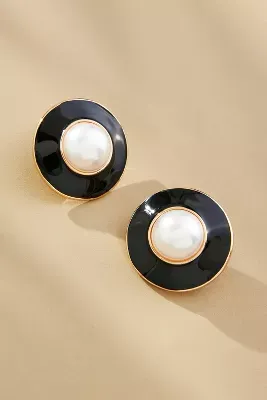 The Restored Vintage Collection: Pearl Button Earrings