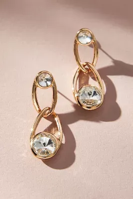 The Restored Vintage Collection: Double Loop Crystal Earrings