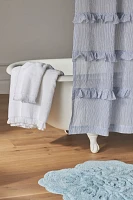 Ruffle Stripe Shower Curtain