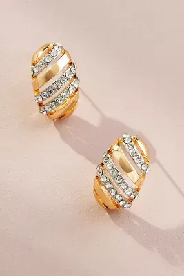 The Restored Vintage Collection: Pavé Striped Earrings