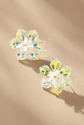 Dappled Flower Post Earrings