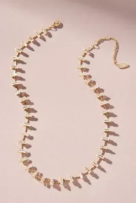 Jagged Baguette Necklace