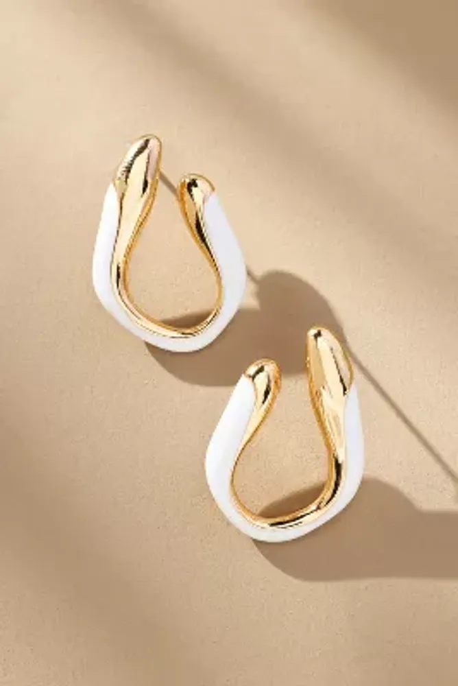 Winding Loop Hoop Earrings