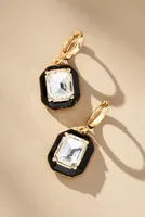 Square Enamel Drop Earrings