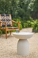 Doni Outdoor Fiberstone Side Table