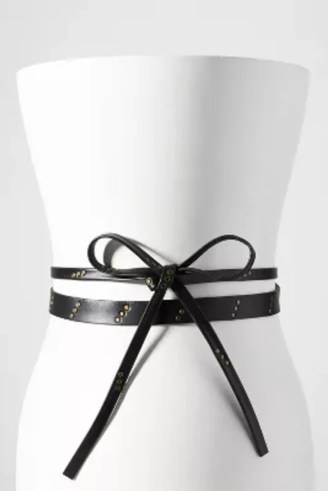 Ada Studded Skinny Wrap Belt