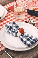 Klatso Handwoven Fruit Napkin Rings, Set of 4