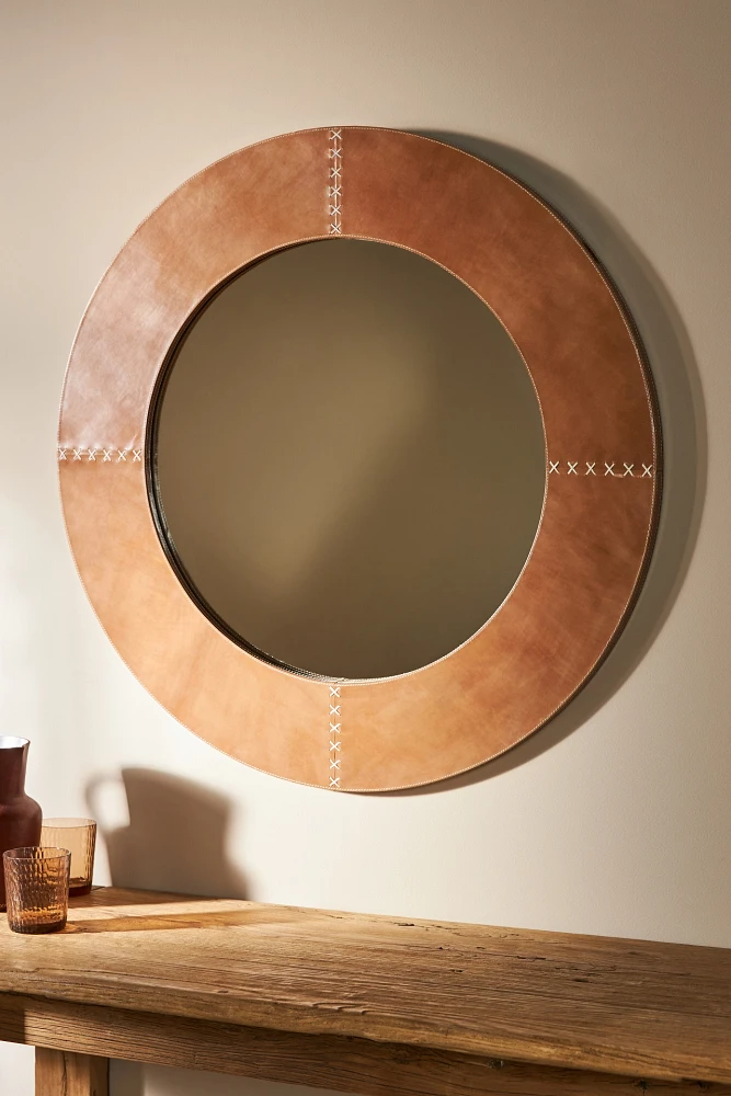 Round Cross-Stitch Mirror